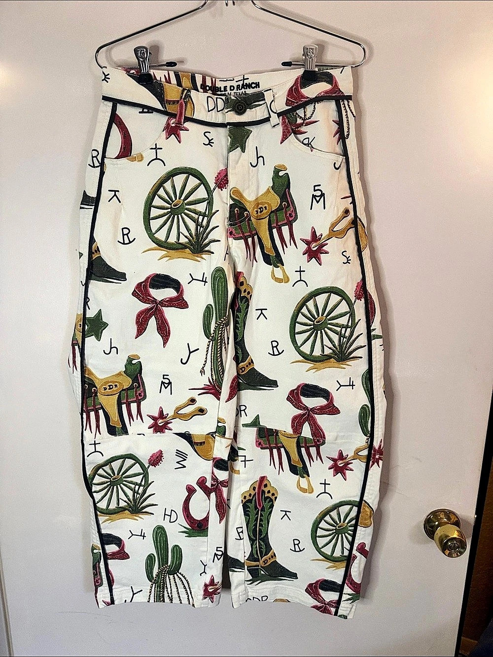 Double D Ranch Atomic Ranch Cowboy Graffiti Barrel Pant